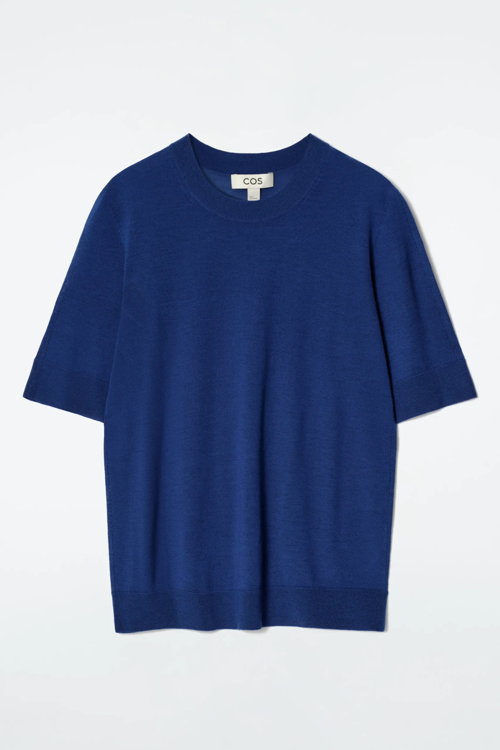 Hot COS T-SHIRT Z WEŁNY MERINO O DOPASOWANYM KROJU