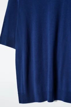 Hot COS T-SHIRT Z WEŁNY MERINO O DOPASOWANYM KROJU