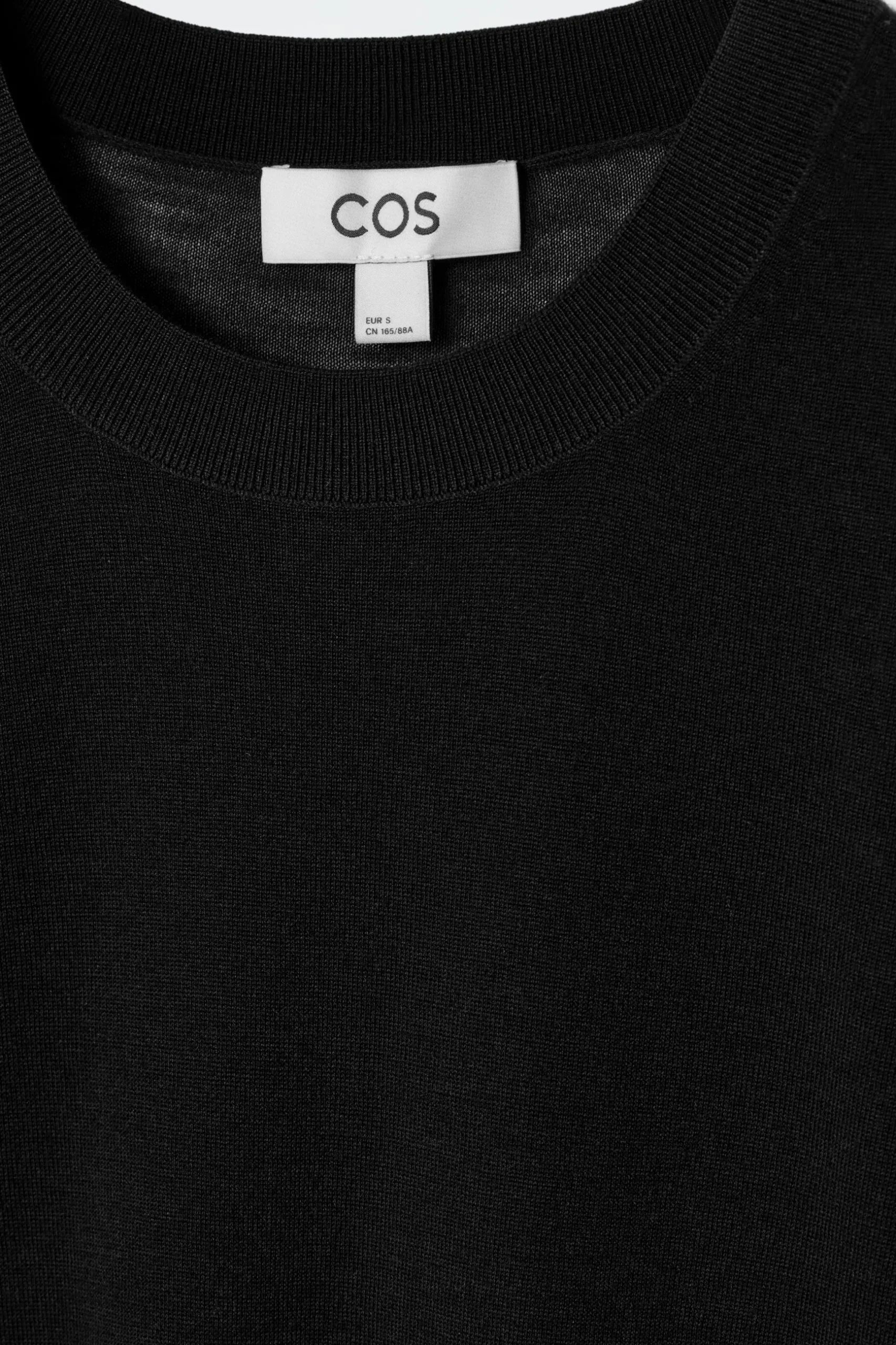 Online COS T-SHIRT Z WEŁNY MERINO O DOPASOWANYM KROJU