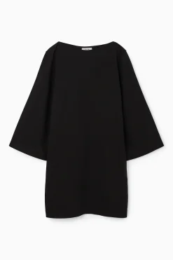 Best COS T-SHIRTOWA SUKIENKA MINI Z DEKOLTEM W ŁÓDECZKĘ