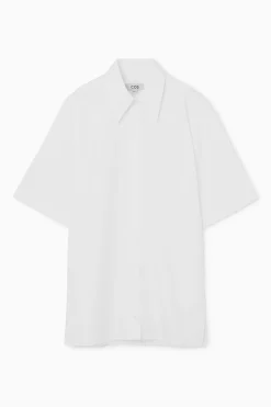 Outlet COS TUNIKOWA KOSZULA Z KRÓTKIM RĘKAWEM – REGULAR FIT