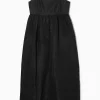 Outlet COS VOLUMINOUS TEXTURED MIDI DRESS