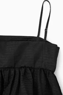 Outlet COS VOLUMINOUS TEXTURED MIDI DRESS