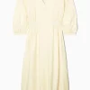 Discount COS VOLUMINOUS VNECK DRESS