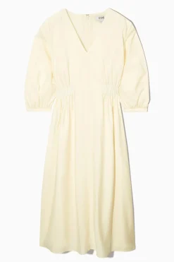 Discount COS VOLUMINOUS VNECK DRESS