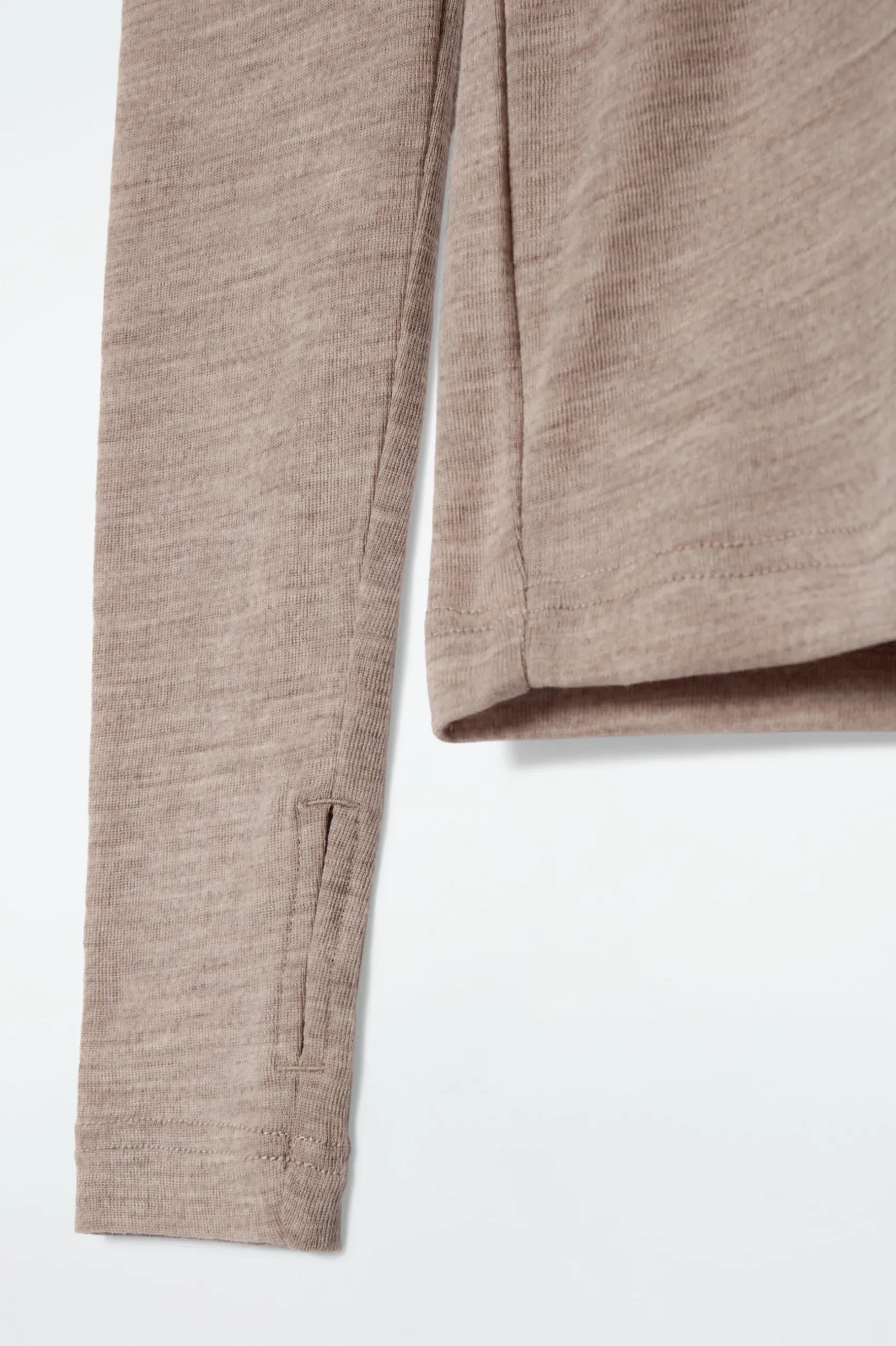 Fashion COS WEŁNIANA BLUZA Z KAPTUREM O WĄSKIM KROJU