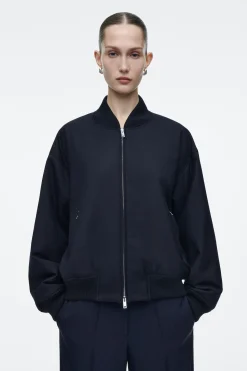 New COS WEŁNIANA KURTKA BOMBERKA O KROJU OVERSIZE