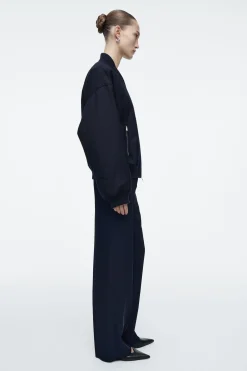 New COS WEŁNIANA KURTKA BOMBERKA O KROJU OVERSIZE