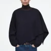 Fashion COS WEŁNIANA PELERYNA Z SZALEM