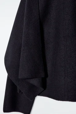 Fashion COS WEŁNIANA PELERYNA Z SZALEM