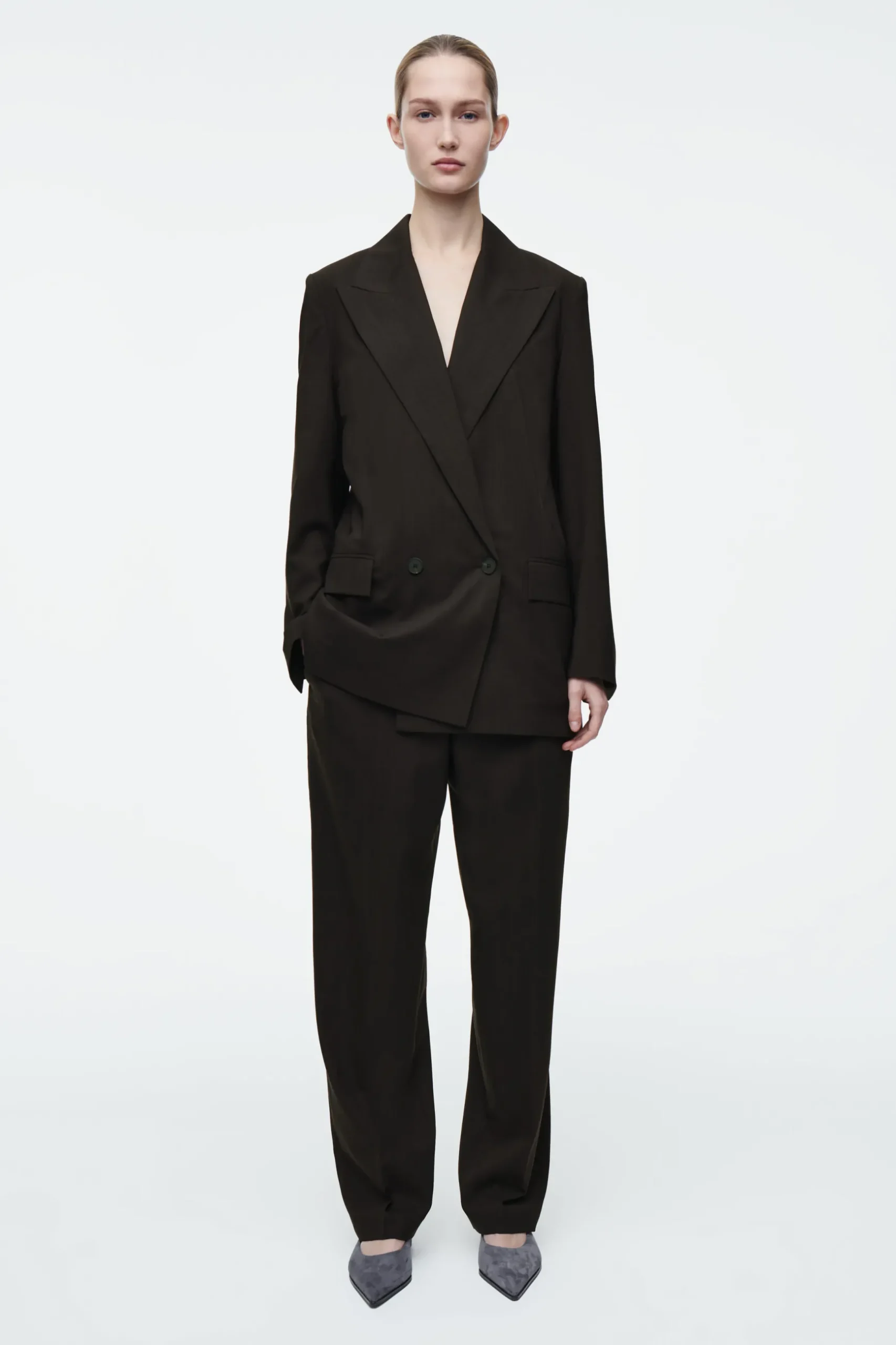 Fashion COS WEŁNIANE SPODNIE GARNITUROWE