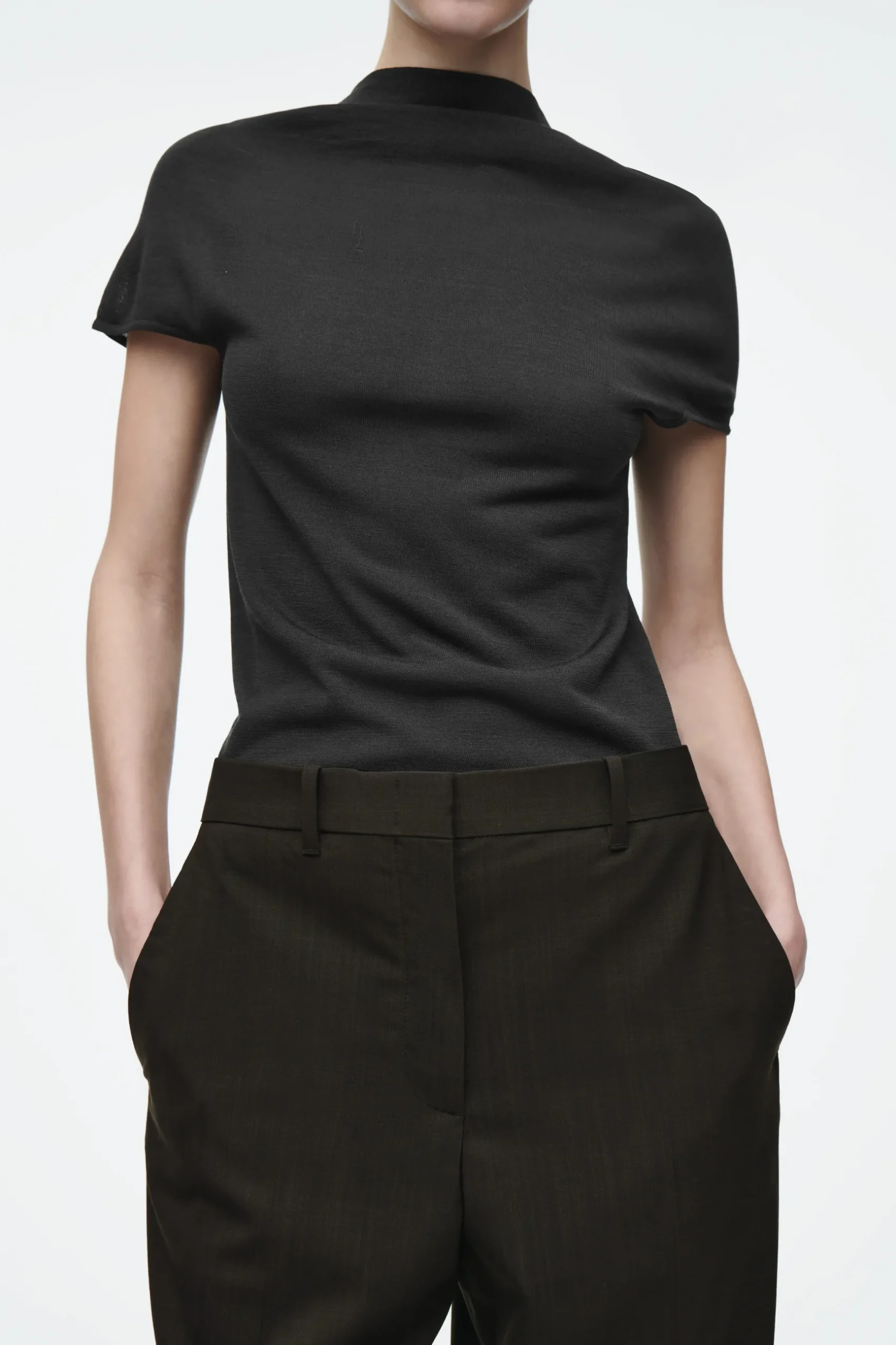 Fashion COS WEŁNIANE SPODNIE GARNITUROWE