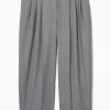Clearance COS WEŁNIANE SPODNIE TYPU BARREL – REGULAR FIT