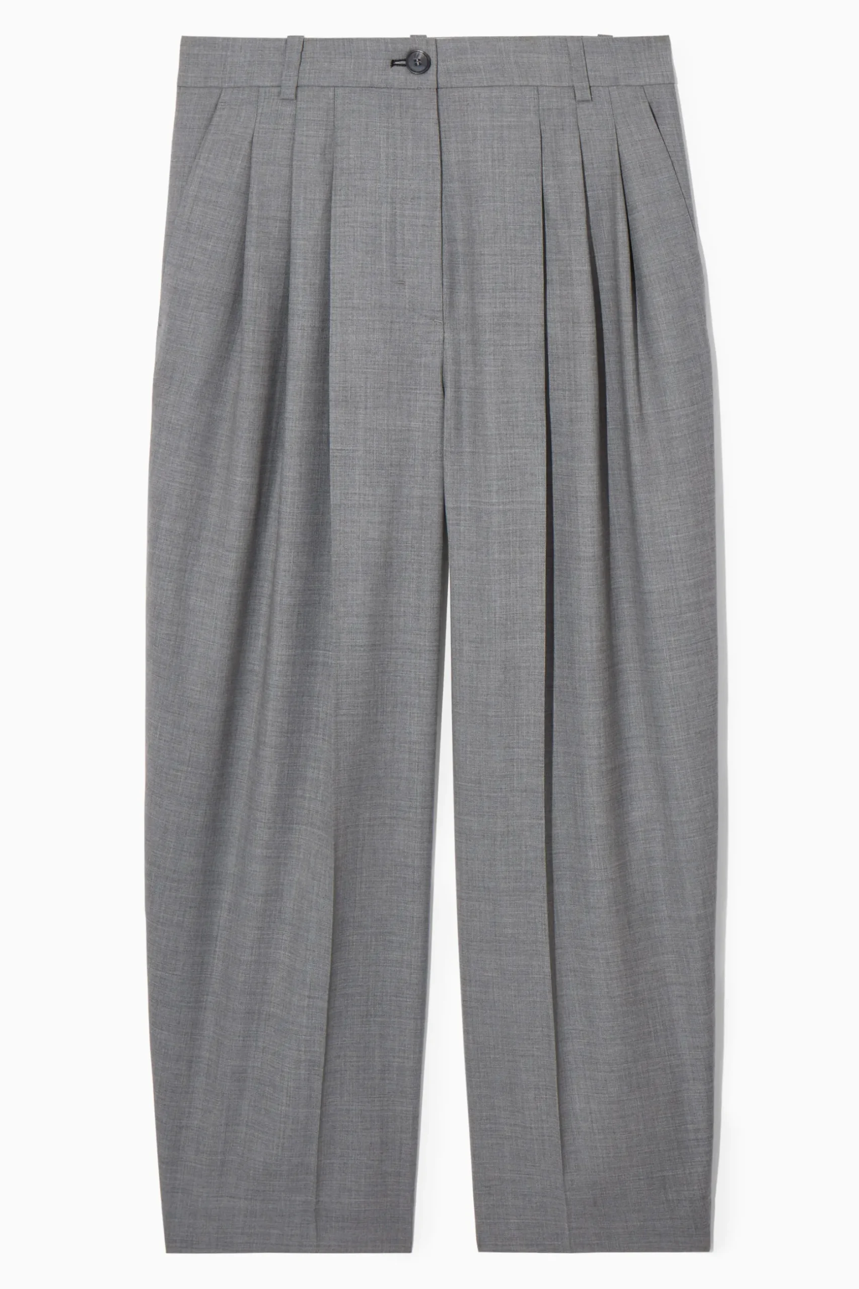 Clearance COS WEŁNIANE SPODNIE TYPU BARREL – REGULAR FIT