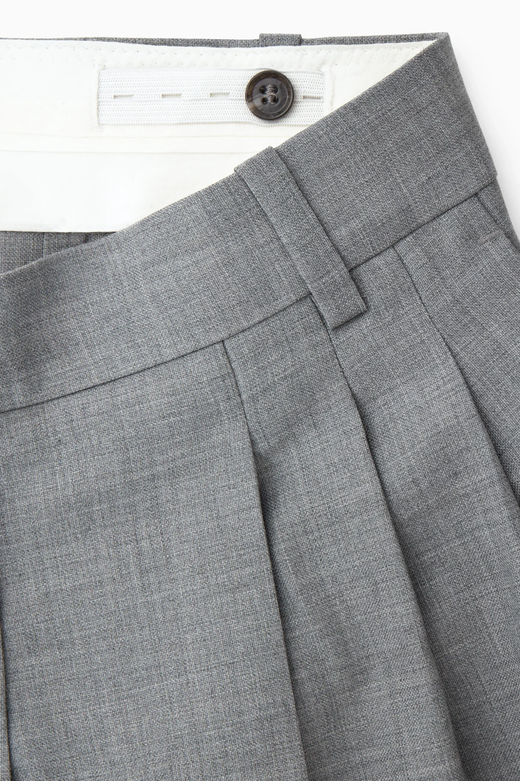 Clearance COS WEŁNIANE SPODNIE TYPU BARREL – REGULAR FIT