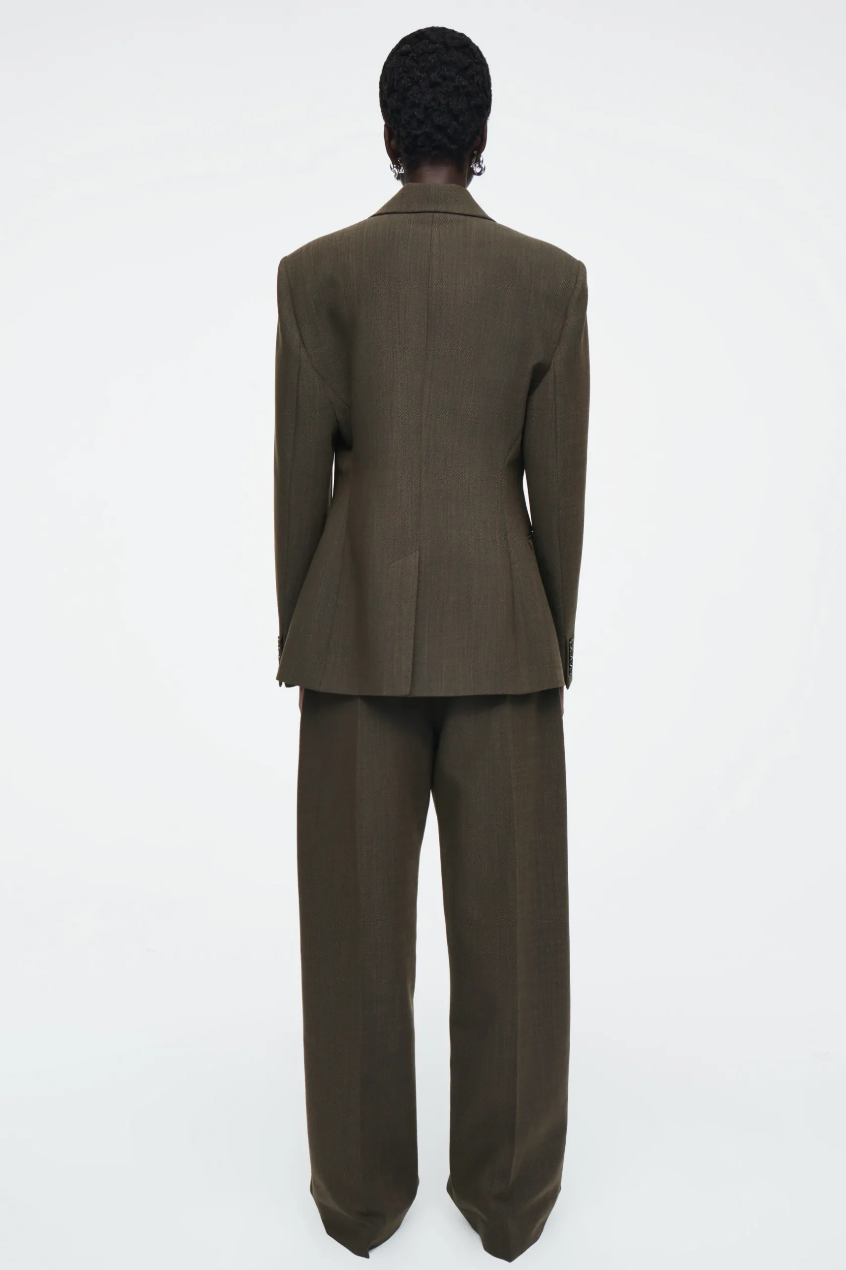 Online COS WEŁNIANE SPODNIE TYPU BARREL – RELAXED FIT
