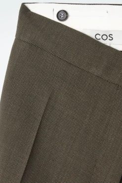 Online COS WEŁNIANE SPODNIE TYPU BARREL – RELAXED FIT