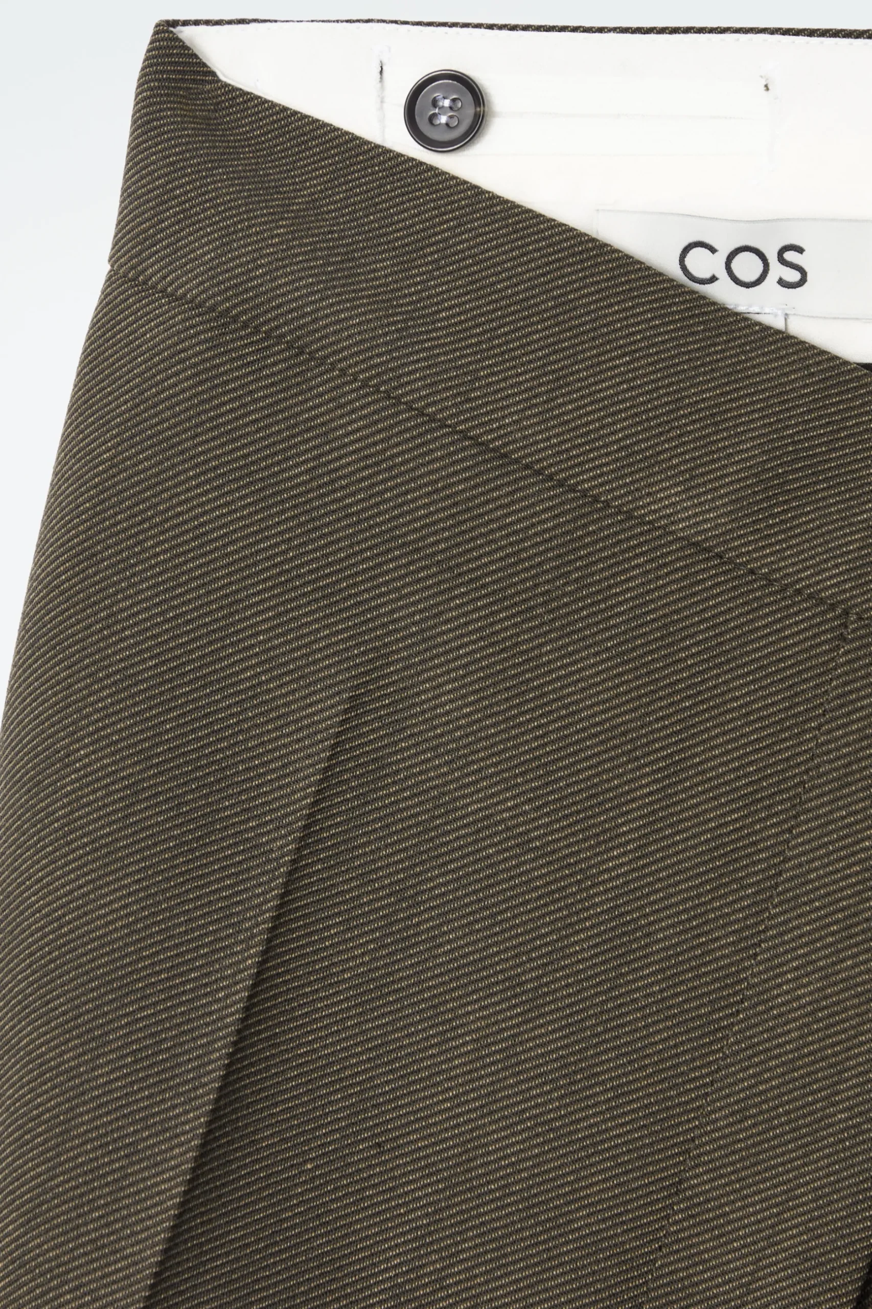 Online COS WEŁNIANE SPODNIE TYPU BARREL – RELAXED FIT