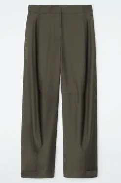 Online COS WEŁNIANE SPODNIE TYPU BARREL W STYLU UTILITY