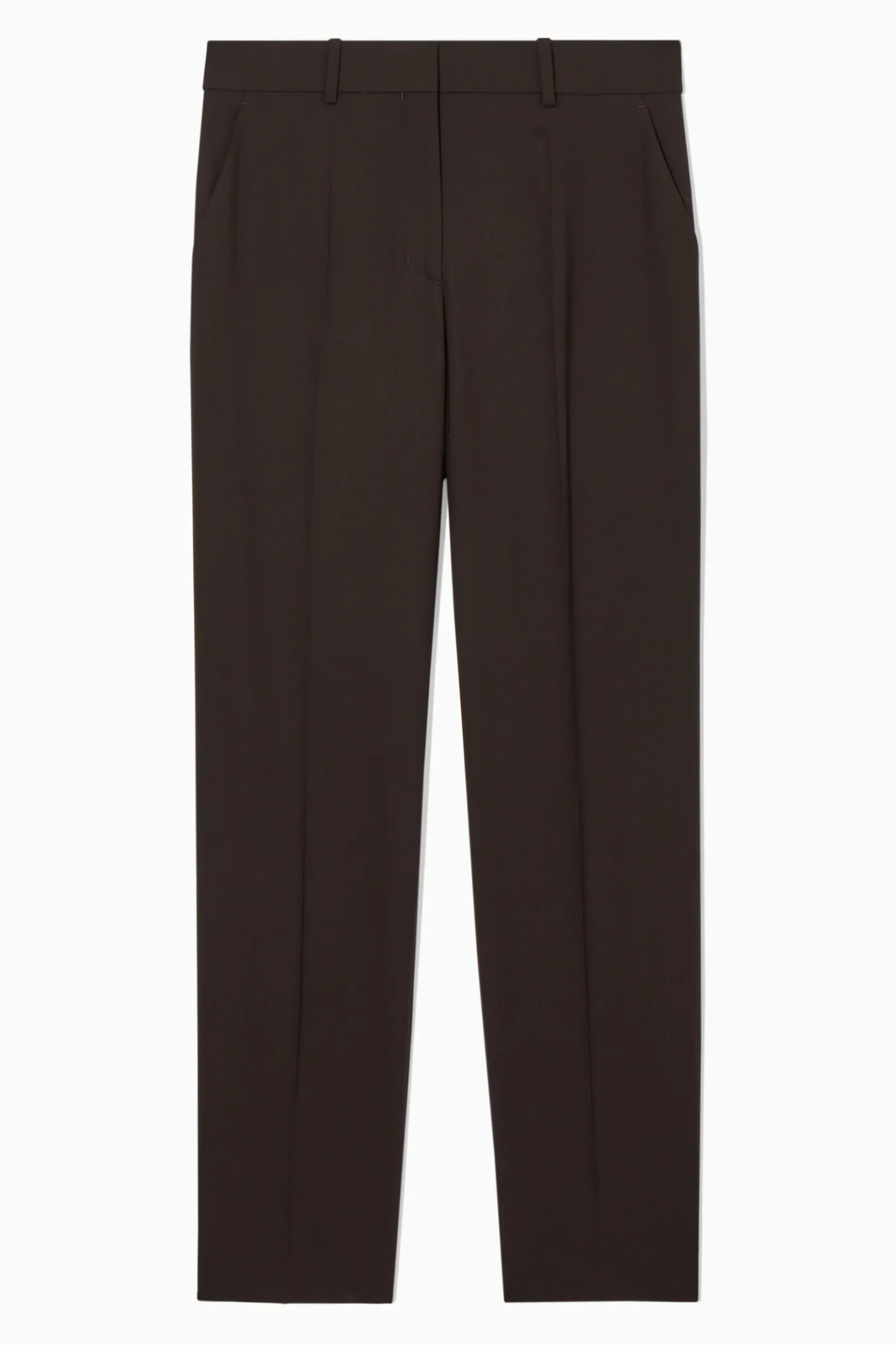 Outlet COS WEŁNIANE SPODNIE Z PROSTĄ NOGAWKĄ – SLIM FIT