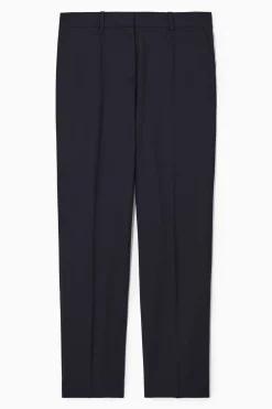 Sale COS WEŁNIANE SPODNIE Z PROSTĄ NOGAWKĄ – SLIM FIT