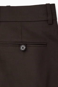 Outlet COS WEŁNIANE SPODNIE Z PROSTĄ NOGAWKĄ – SLIM FIT