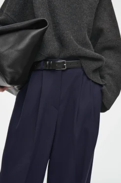 Outlet COS WEŁNIANE SPODNIE Z SZEROKIMI NOGAWKAMI