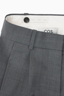 Outlet COS WEŁNIANE SPODNIE Z SZEROKIMI NOGAWKAMI