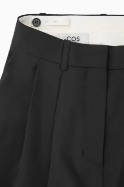New COS WEŁNIANE SPODNIE Z SZEROKIMI NOGAWKAMI