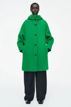 Sale COS WEŁNIANY PŁASZCZ Z KAPTUREM – OVERSIZED FIT