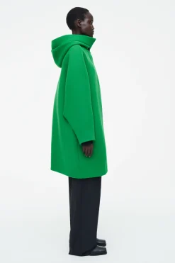 Sale COS WEŁNIANY PŁASZCZ Z KAPTUREM – OVERSIZED FIT