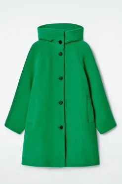 Sale COS WEŁNIANY PŁASZCZ Z KAPTUREM – OVERSIZED FIT