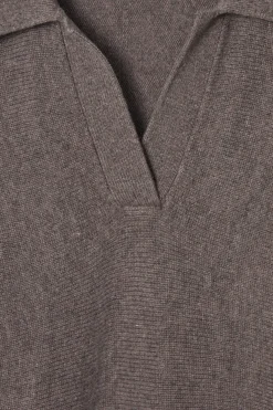 Best COS WEŁNIANY SWETER POLO Z NIETOPERZOWYMI RĘKAWAMI