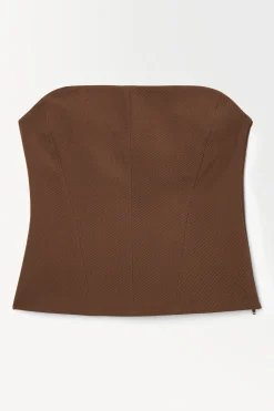 Discount COS WEŁNIANY TOP BANDEAU