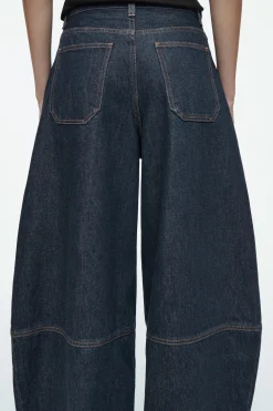 Discount COS WESTERNOWE SPODNIE TYPU BARREL Z SUROWEGO DENIMU
