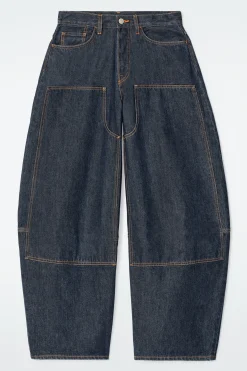 Discount COS WESTERNOWE SPODNIE TYPU BARREL Z SUROWEGO DENIMU