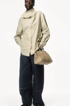 Discount COS WESTERNOWE SPODNIE TYPU BARREL Z SUROWEGO DENIMU