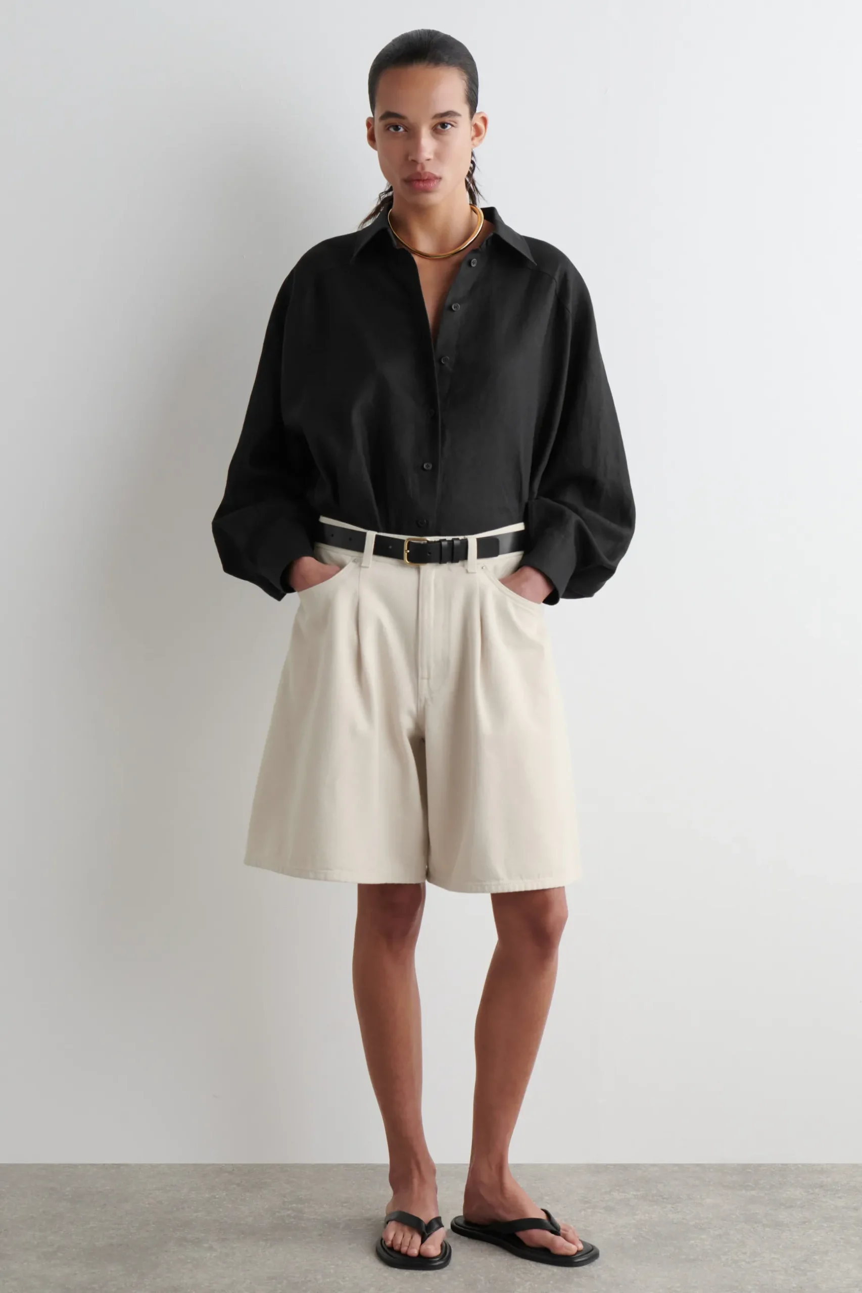 Outlet COS WIDELEG DENIM SHORTS