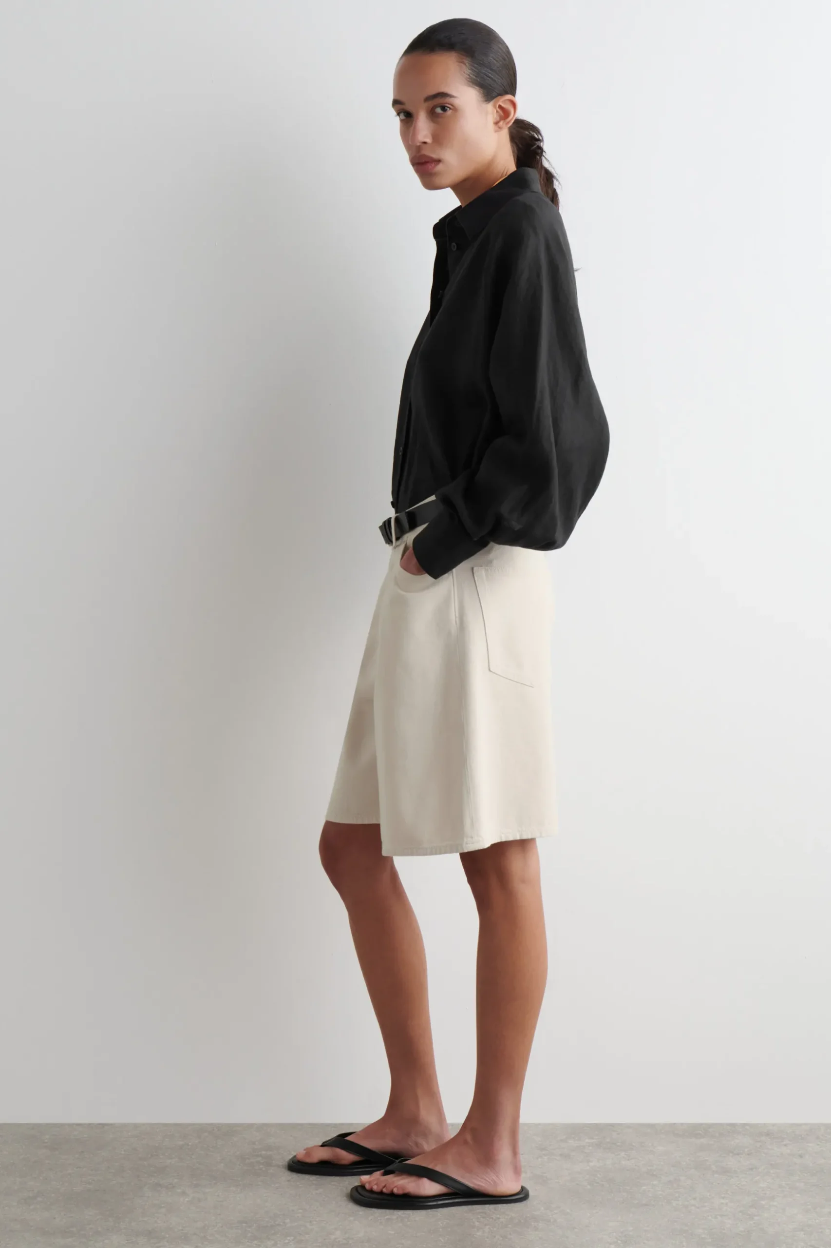 Outlet COS WIDELEG DENIM SHORTS