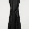 Sale COS WRAPFRONT SILK MAXI DRESS
