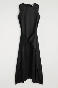 Sale COS WRAPFRONT SILK MAXI DRESS