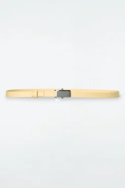 Outlet COS WĄSKI PASEK Bladożółty