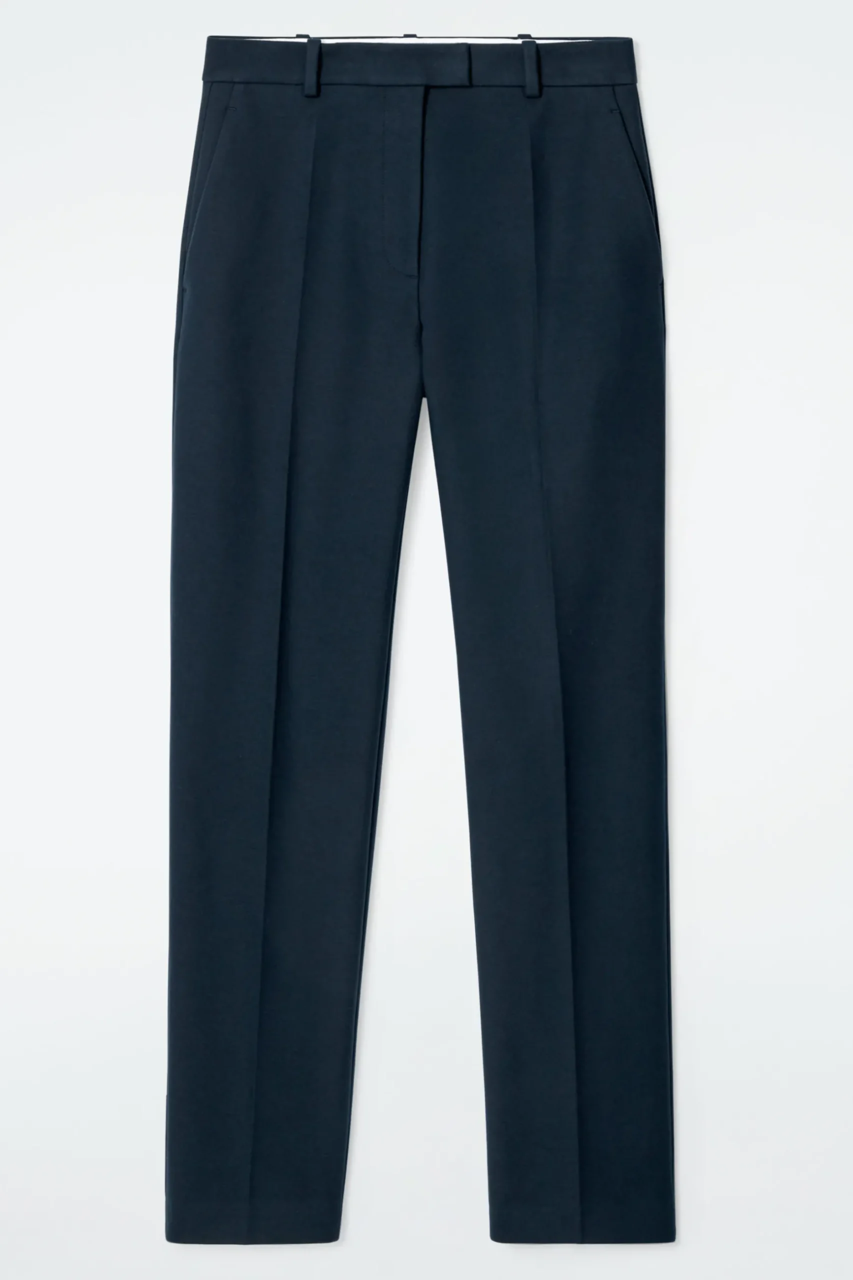 Outlet COS WĄSKIE BAWEŁNIANE SPODNIE – REGULAR FIT