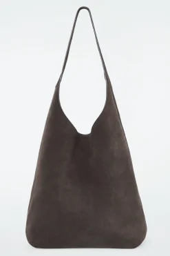 Online COS ZAMSZOWA TOREBKA „SERIF” TYPU TOTE Ciemnobrązowy
