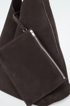 Online COS ZAMSZOWA TOREBKA „SERIF” TYPU TOTE Ciemnobrązowy