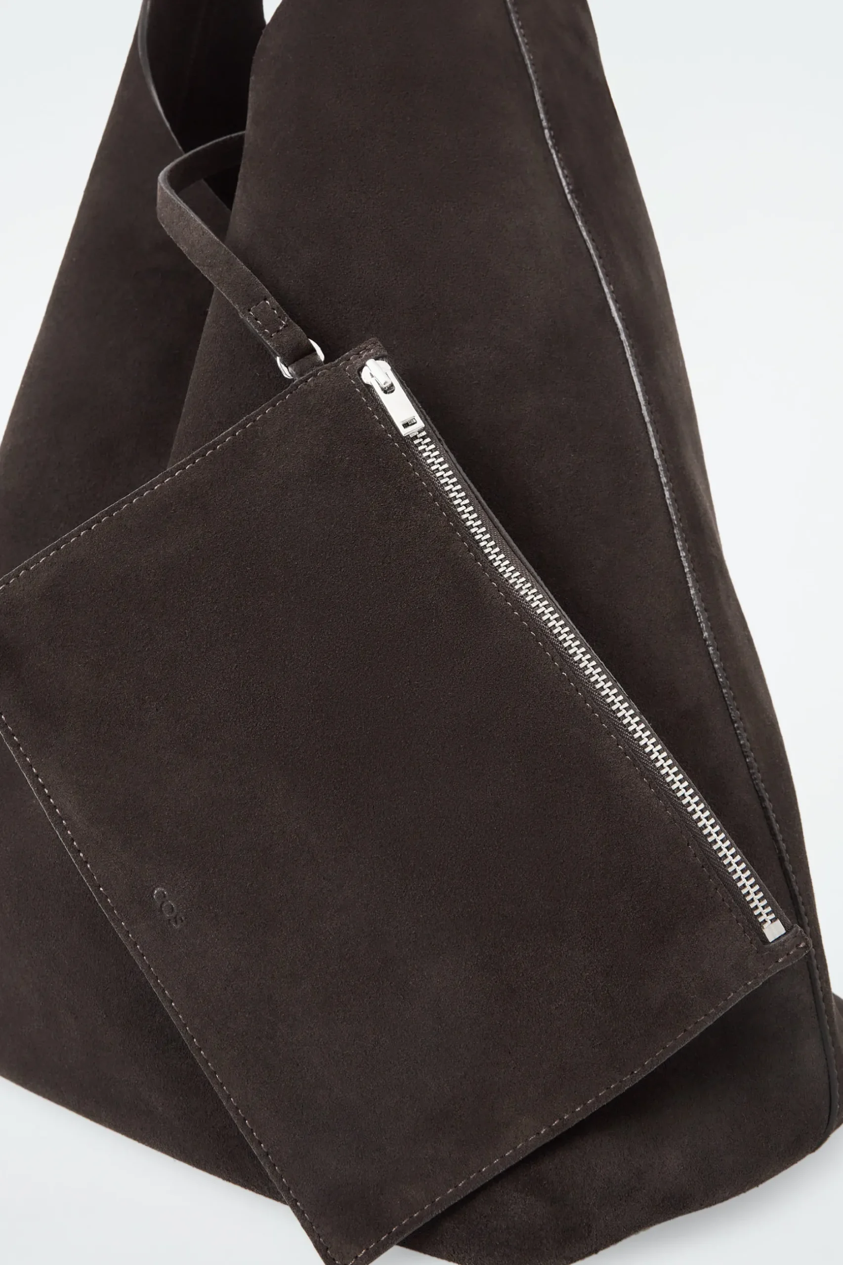 Online COS ZAMSZOWA TOREBKA „SERIF” TYPU TOTE Ciemnobrązowy
