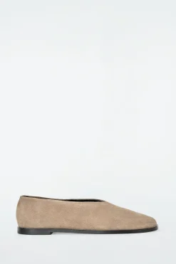 Fashion COS ZAMSZOWE BALERINY Beżowy