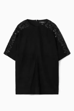 Discount COS ZAMSZOWY T-SHIRT Z CEKINAMI