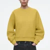 Hot COS ZAOKRĄGLONA BLUZA Z BAWEŁNIANEGO DŻERSEJU