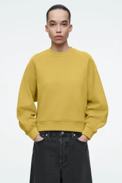 Hot COS ZAOKRĄGLONA BLUZA Z BAWEŁNIANEGO DŻERSEJU